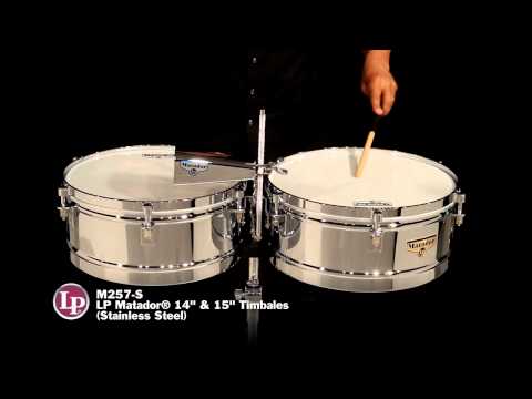 Latin Percussion Matador M257 14 And 15 Timbales - Chrome With Chrome Hardware, M257 image 2