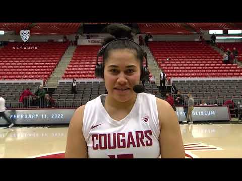 WSU WBB: Ula Motuga UW Pac-12 Postgame Interview 1/28/22