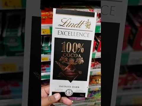 Lindt Excellence 100% Cocoa #darkchocolate #lindt #shortfeed #ytshorts #trendingonshorts #viralfood
