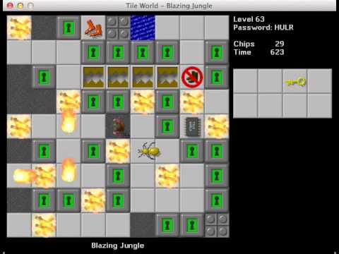 Let's Play Chip's Challenge: JoshL4 - Part 22 - Stranded in the Jungle