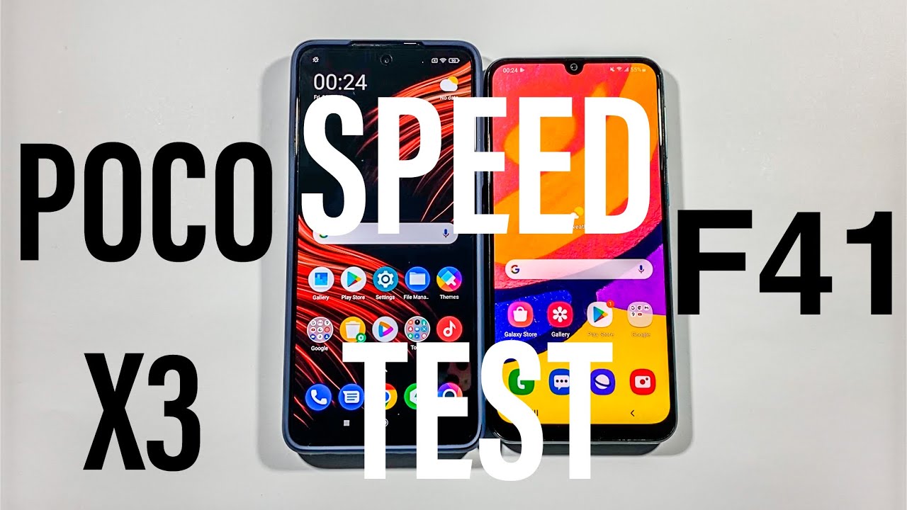 Xiaomi Poco X3 vs Samsung F41 Comparison Speed Test
