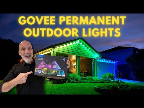 Complete Govee Permanent Outdoor Lights Unboxing, Install, and Demo