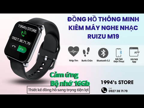 Máy Nghe Nhạc Thể Thao Ruizu T1/M19 Đồng Hồ Đeo Tay | Đo Nhịp Tim