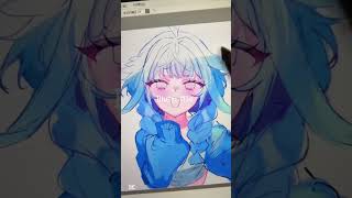 水宮枢ちゃんを描いてみた【illustration Making】#shorts