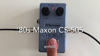 Video thumbnail for '80s Maxon CS-505 Chorus by tenokuni-japan