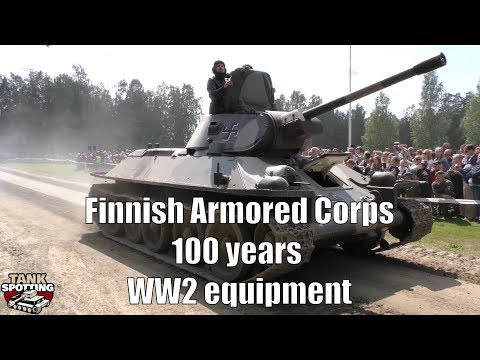 World War II Armor And Vehicles - Finnish Army Armored Corps 100 Years Parade - FinTank100