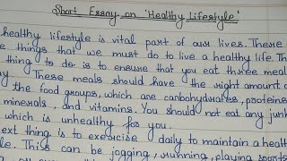Essay on Healthy Lifestyle || Essay Writing || Healthy Lifestyle || Essay in English || #Essaywritin