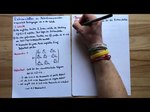 Extremstellen im Mehrdimensionalen (Hochpunkt / Tiefpunkt / Sattelpunkt) | Höhere Mathematik