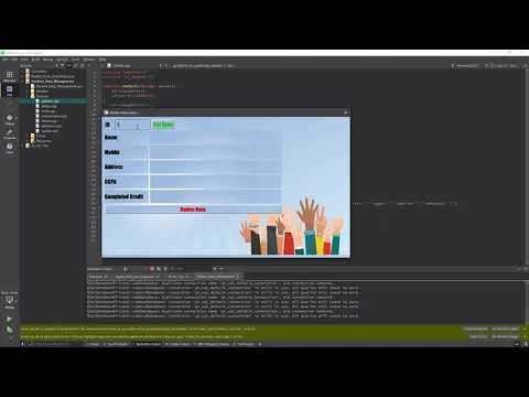 Student Database Management (QT, C++, SQLITE)