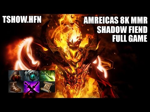 Pro Dota 2 | TShow.hFn Americas 8000 MMR Shadow Fiend Full Game