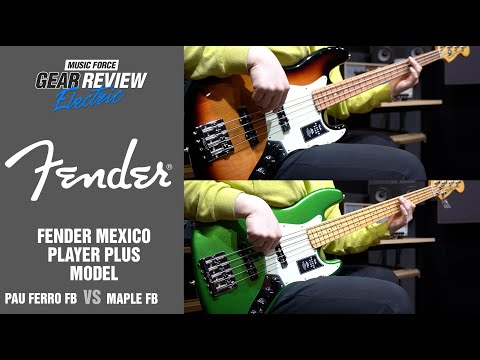 Fender Mexico Player Plus Jazz Bass Model Pau Ferro FB VS Maple FB Bass Review (No Talking)