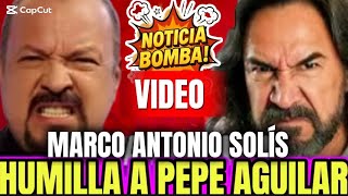 ¡ESCÁNDALO! MARCO ANTONIO SOLÍS ROMPE EL SILENCIO TRAS HUMILLAR a PEPE Y ÁNGELA AGUILAR EN VIVO,