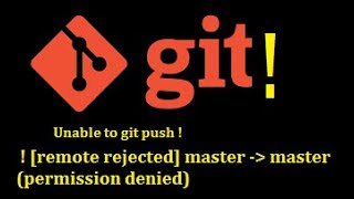 git remote reject error: ! [remote rejected] master-master
