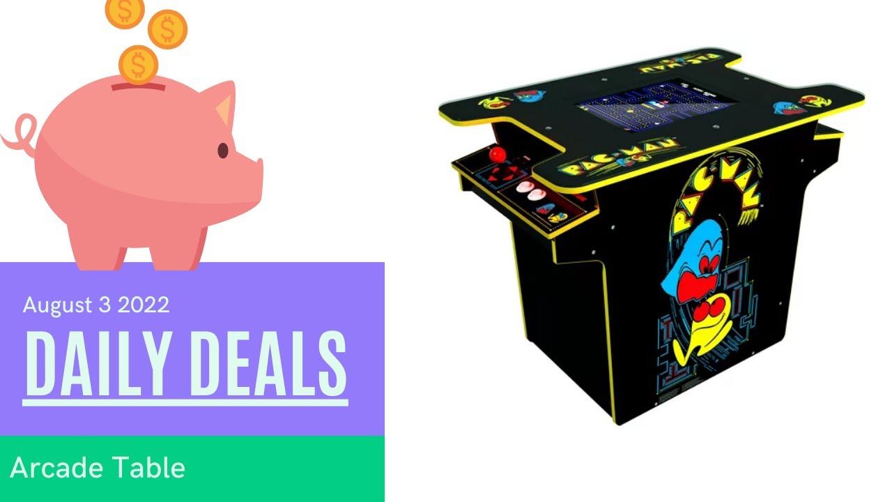 This Arcade1UP Pacman Head to Head Arcade Table is Under $400 Right Now! Best Deals Online