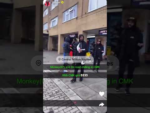 DoRoad and Monkey(67) chilling with CMK, #614 gang members 👀 #ukdrill