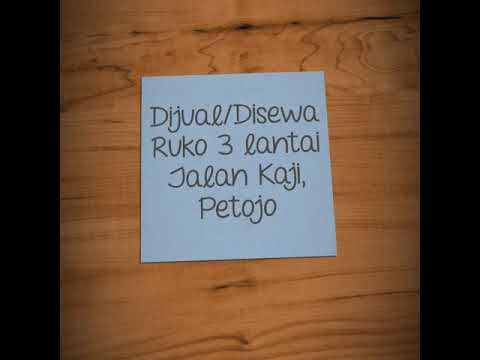 Ruko 3,5 lantai jalan Kaji