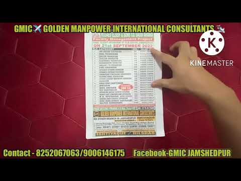 Saudi Arabia ke MUSAED -ELSEIF company ke liye 21st September ko interview hone wala h apply fast 😇