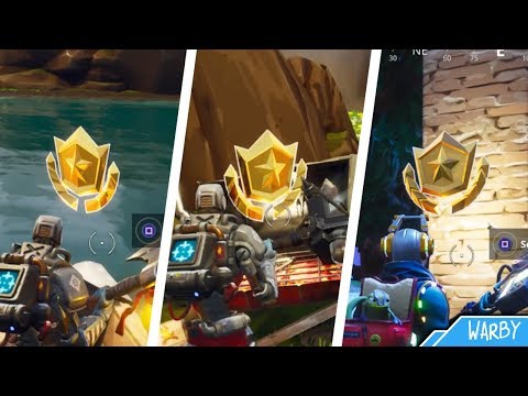 Fortnite Battle Royale - All Season 6 Secret Battle Stars Locations (Free Battle Pass Tiers)