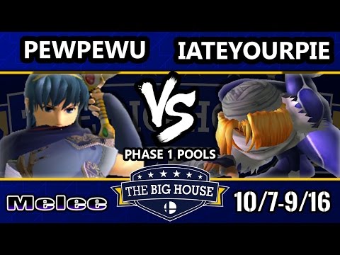TBH6 SSBM - CLG | PewPewU (Marth) Vs. iateyourpie (Sheik) - Smash Melee Pools