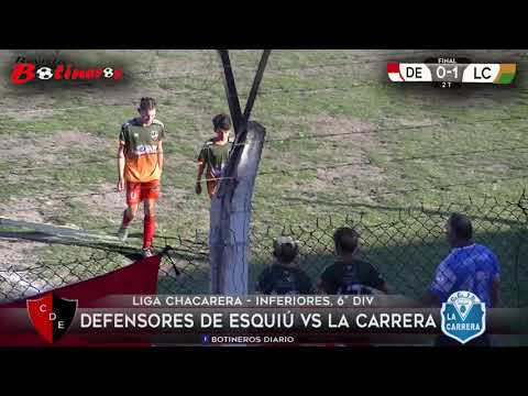 LIGA CHACARERA FINAL 6° DIV, Defensores de Esquiú vs La Carrera