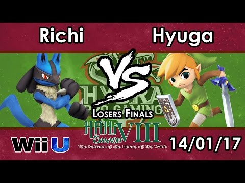 Hail Smash VIII - SF | Richi (Lucario) Vs. Hyuga (Toon Link) - Losers Finals - Smash 4