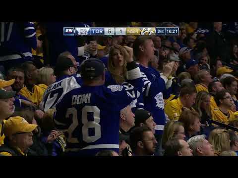 Jake Gardiner 5th Goal of the Season! 3/22/2018 (Toronto Maple Leafs at Nashville Predators)