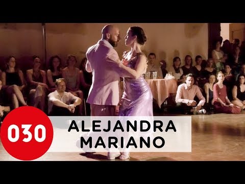  Alejandra Heredia  and  Mariano Otero  are  dancing  to  the  tango  "  Loca  "  by  Los reyes del tango  in  2015