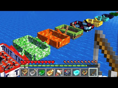 Minecraft but there's Custom Boats