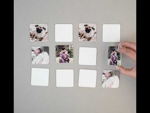 Gioco memory con carte personalizzate