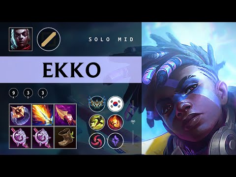 Ekko Mid vs Cassiopeia - KR Challenger Patch 25.22