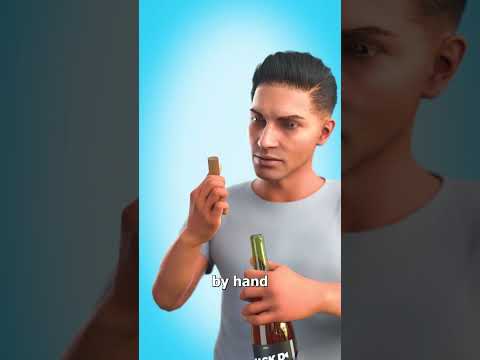 Opening Wine Without A Corkscrew 😮