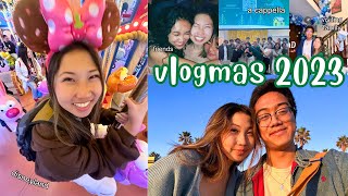 VLOGMAS 2023 ･ﾟ✧ college life, family, disneyland, a cappella, & more!