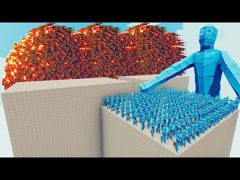 200x ICE MUMMY + 1x GIANT vs EVERY GOD - Totally Accurate Battle Simulator TABS