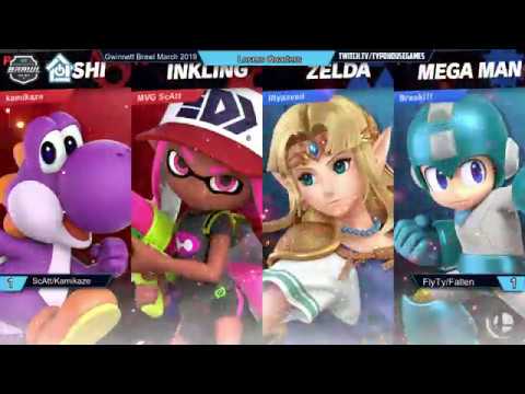 Gwinnett Brawl March 2019 -ScAtt/Kamikaze  VS FlyTy/Fallen- Doubles Loser Quarters