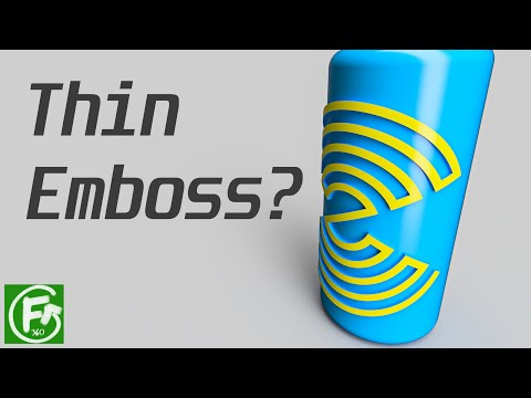 Fusion 360 | Thin Emboss?