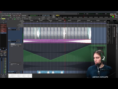 Making a psytrance track with Ardour 5.12, Zyn-Fusion and OBXD (unfa live 2019-01-05)