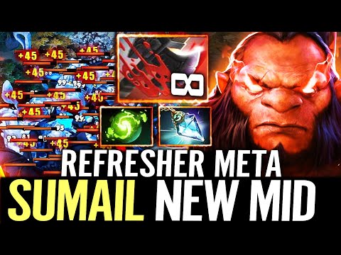 🔥 SUMAIL Axe NEW MID — Refresher + Prism 15x Stack Culling Blade NIGMA Ultimate Weapon Dota 2 Pro