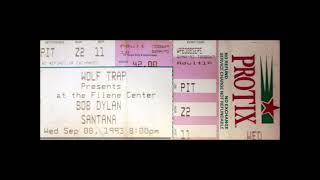 Black Jack Davey - Bob Dylan - live in Vienna, Virginia, 8th September 1993