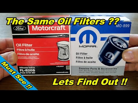 Motorcraft Oil Filter Cut Open FL820s vs. Mopar Oil Filter Cut open MO-899 Oil Filter Review