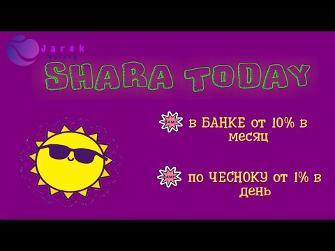 shara.today заработок без вложений и инвестиции 1% в день или 10% в месяц