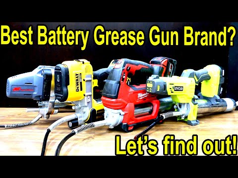 Best Grease Gun Brand (BATTERY)? Milwaukee, DeWalt, Ryobi, Ingersol Rand, Performance Tool