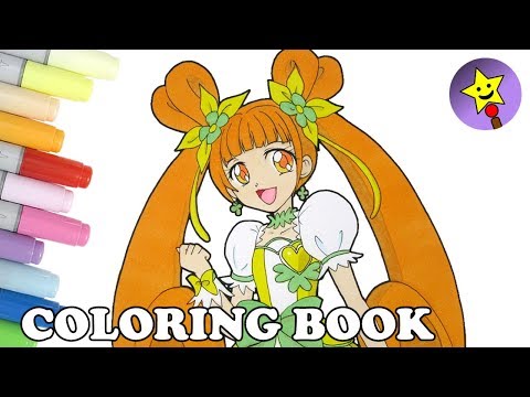 Glitter Force Doki Doki Glitter Clover Coloring Book Page DokiDoki PreCure Cure Rosetta Coloring