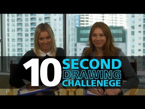 10 Second Drawing Challenge with Victoria Baldesarra & Shelby Bain