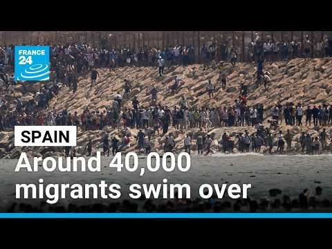 'It took me two hours': 40,000 migrants swim from Morocco into Spain's Ceuta