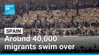 'It took me two hours': 40,000 migrants swim from Morocco into Spain's Ceuta • FRANCE 24 English