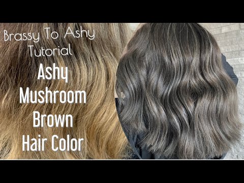 Brassy To Ashy Tutorial | Ashy MUSHROOM Brown Hair...