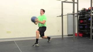 351. Medicine Ball Lunge & Reach Forward