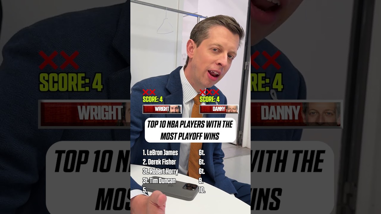 Nick vs. Danny: Name the top 10 NBA players with the most playoff wins 👀 #nba #trivia
