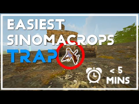 ARK New EASIEST Sinomacrops Taming Trap | How to Tame a Sinomacrops | The BEST Method!