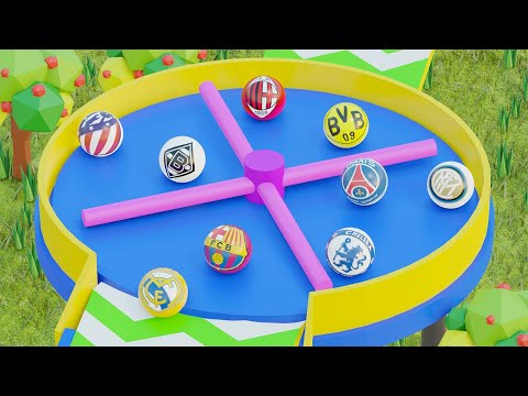 Marble Race Football Clubs - 32 Best Football Teams